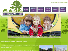 Tablet Screenshot of greenpasturesfarm.com